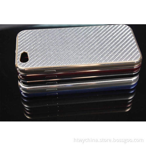 Aluminum Bumper+Carbon Fiber Backup Case for iPhone6